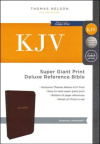 KJV Deluxe Reference Bible Super Giant Print - Burgundy